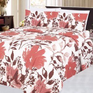 Bed Sheet Set Floral 6piece Full or Double